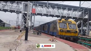 01547 Miraj  Kolhapur DEMU departing Miraj Junction [upl. by Aikemat267]