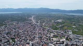 Agrinio Greece 4K drone video  Αγρίνιο [upl. by Accisej572]