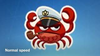 New crabby emote but it’s speed is normal slow and fast [upl. by Yoreel]