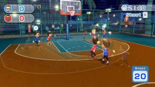 Lets Play Wii Sports Resort  Ep13  Basketball  3on3  Champion Match [upl. by Gnol]