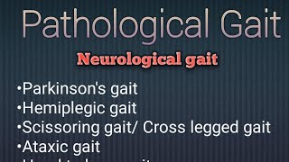 Pathological gait easy Notes Physiotherapy most important topic 📝 Biomechanics [upl. by Eriam]