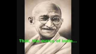 Mahatma Gandhis Speech With Subtitles [upl. by Maurise]