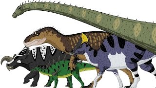 MARCHING DINOSAURS  Animated Size Comparison [upl. by Irpac]