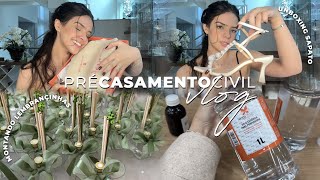 montando as lembrancinhas do casamento civil unboxing do sapato e últimas comprinhas  vlog [upl. by Luedtke300]