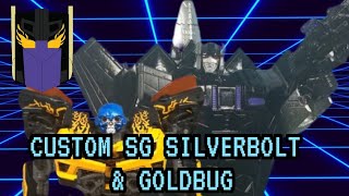 Transformers Custom Shattered Glass Silverbolt amp Goldbug Review Universe [upl. by Noit]