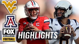 Arizona Wildcats vs West Virginia Mountaineers Highlights  FOX College Football [upl. by Ahsienek]