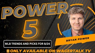 MLB Picks and Predictions Today on the Power Five with Bryan Power 82423 [upl. by Friday]