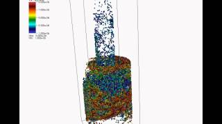 CFD  Cyclone Separator  Particles entering the cyclone [upl. by Verdi]