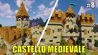 Come Costruire un CASTELLO MEDIEVALE  Minecraft Tutorial ITA Costruiamo  8 [upl. by Efren810]