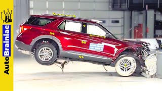 2023 FORD Explorer CRASH TEST How Safe is this SUV [upl. by Tterrab299]