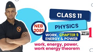 WORK ENERGY AND POWER  Part 1  Class 11 PHYSICS  WORK ENERGY THEOREM [upl. by Rozanne]