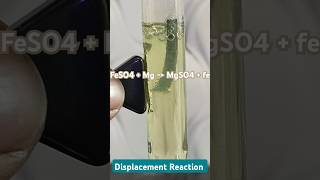 Displacement reaction  FeSO4 CuSO4 Mg Zn HCl chemistry cbse viralvideo shorts viralshorts [upl. by Salohcin69]