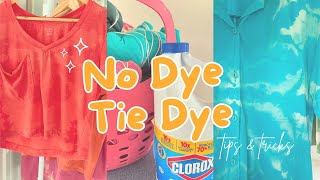 REVERSE TIE DYE  Tips and tricks for tie dye with bleach [upl. by Atnauqahs]