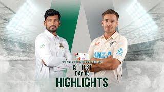 Bangladesh vs New Zealand Highlights  1st Test  Day 5  New Zealand Tour of Bangladesh 2023 [upl. by Drew]