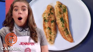 Cooking a Sole Meunière In 8 Minutes  MasterChef Canada  MasterChef World [upl. by Ddet]