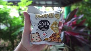 711 Food in Thailand Eating Weird Snacks Includes BugsInsects [upl. by Llenna]