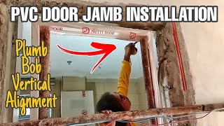 PVC DOOR JAMB INSTALLATION  How to Install PVC Door Jambs [upl. by Fransis945]