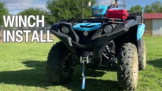 How To Install A Winch 2023 Yamaha Grizzly EPS [upl. by Certie]