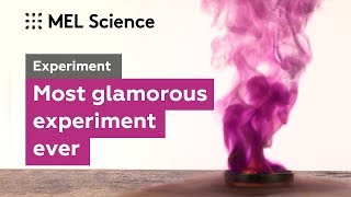 Glamorous purple smoke from iodine and aluminum quotPurple Hazequot experiment [upl. by Normak]