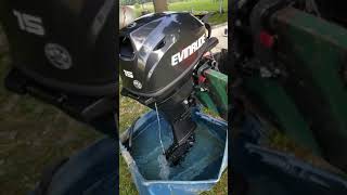 2018 Evinrude 15hp outboard [upl. by Onitsuj]