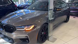 2023 BMW M5 Competition Alvite Grey with Aragon BrownBlack Full Merino Lthr [upl. by Teece966]