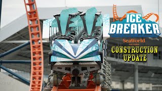 SeaWorld Orlando Ice Breaker  General Park Construction Update 21621 [upl. by Nnorahs]