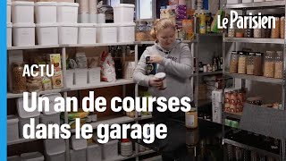 «Je suis survivaliste »  elle a stocké un an de denrées alimentaires dans son garage [upl. by Ellinad655]