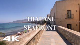 4K Trapani Walking Tour  In Sicily for a Holidays  Ambience city sounds [upl. by Esenaj185]