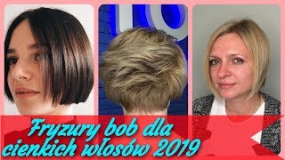 Top 20 💓 modne fryzury bob dla cienkich włosów 2019 [upl. by Nagel]