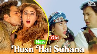 Husn Hai Suhana New Vs Old  Coolie No1  varundhawan Sara Ali Khan  Karisma Kapoor  Govinda [upl. by Niamor763]