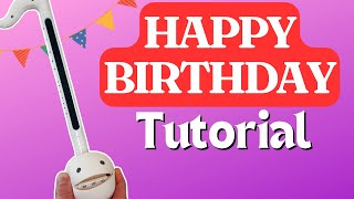 Learn to play Happy Birthday  Otamatone Tutorial オタマトーン [upl. by Ki]