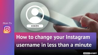 How to change your Instagram username [upl. by Cyler]