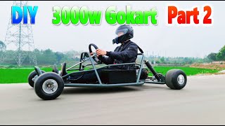 How To Make a 3000W Electric Go Kart v4  Part 2 [upl. by Ecilegna]