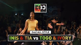 Inis amp Tia vs Ivory amp Togo  2vs2 All Style Final  CDC Festival [upl. by Yadsnil173]