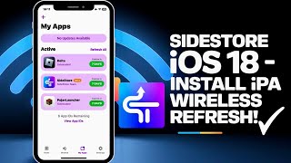 Install IPA Files on iPhone amp iPad on Latest iOS 18 with SideStore  New Wireless Refresh Method [upl. by Kenlay178]