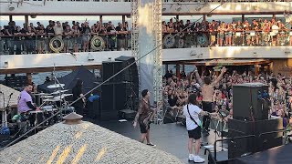 Beartooth  In Between  Live at Shiprocked 2024 Sail away set [upl. by Jaine128]