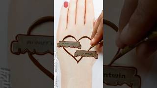 Very Easy Simple Mehndi Design Using Blade  mehndidesigns youtubeshorts easymehndi viralshort [upl. by Thursby]