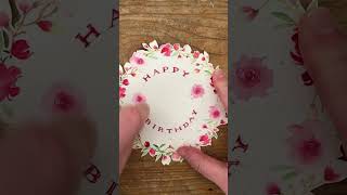 Create a 3D Birthday card watercolour dewintonpaperco cardmaking diycard birthdaycard [upl. by Jamnes]