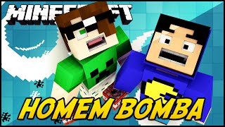 Minecraft HOMEM BOMBA SKYWARS [upl. by Conte]