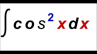 Integral of cosine squared  integral cos2x [upl. by Bosson]