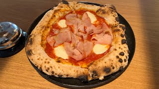 Italian pizza prosciutto with handmade dough and special sauce [upl. by Esimehc]