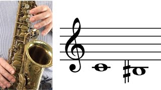 ALTO SAX How to Play Low C Bsharp [upl. by Hiroshi239]