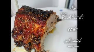 Costillar de cerdo a la miel  DELICIOSO y muy fácil  Con horno [upl. by Marylin384]