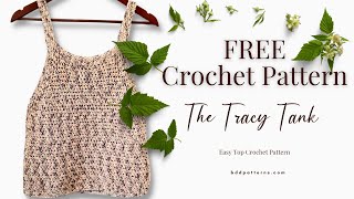 Crochet A Wardrobe Essential With This FREE Tank Top Crochet Pattern [upl. by Yerxa]