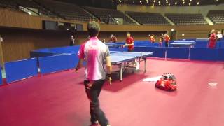 Adam Bobrow and Ma Long messing around surprise ending [upl. by Yrrab]