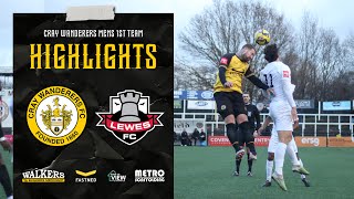 Cray Wanderers VS Lewes  1  1  HIGHLIGHTS  Isthmian Premier League [upl. by Ailaza]