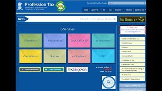 Professional TAX PTAX New Registration In West Bengal  How To Apply Step By Step  individual [upl. by Ailey]