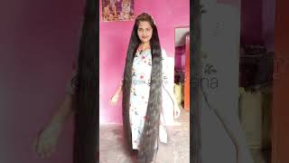 hair combing and bun braid making hairstyles style longhair hair viralvideos braids yt [upl. by Heisser]