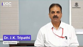 Watch Dr Jitendra Kumar Tripathi JS UGC discussing academic Leadership amp Inclusive Education [upl. by Eimmas]