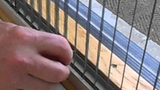 How to Install Tension Line Clips on Plisse Retractable Screen [upl. by Haididej92]